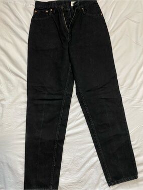 Woman’s Black Straight-Leg Jeans